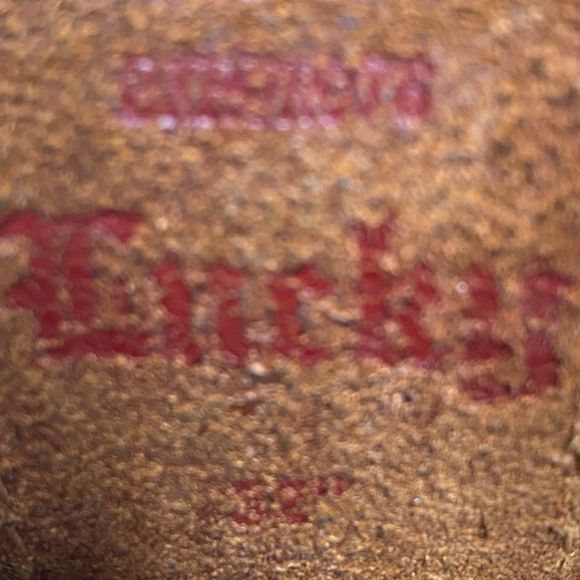 Lucky Brand Belt Mens 32 Medium Rugged Chestnut Brown Leather Contrast Stitch - Picture 12 of 15